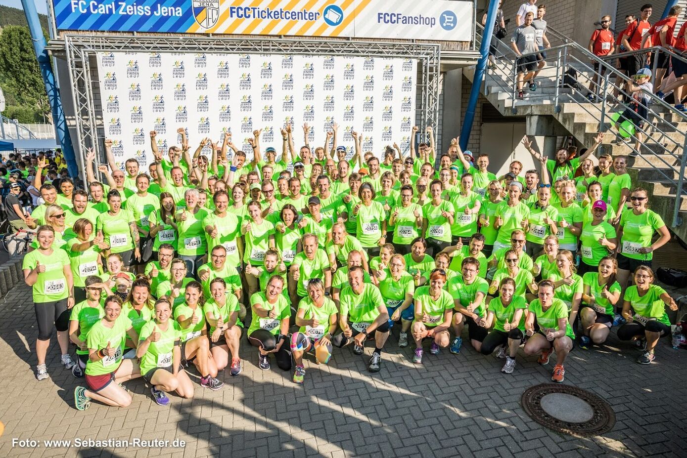 Team UKJ beim Jenaer Firmenlauf