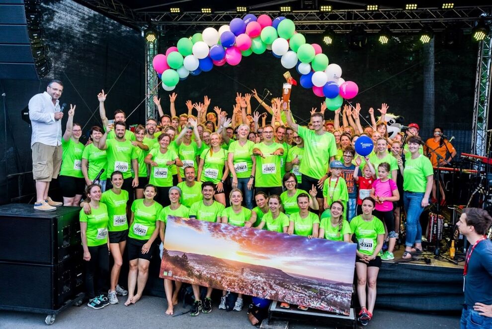 Beim Firmenlauf 2018 stellte das UKJ das größte Team. Auch in diesem Jahr? Foto: Reuter