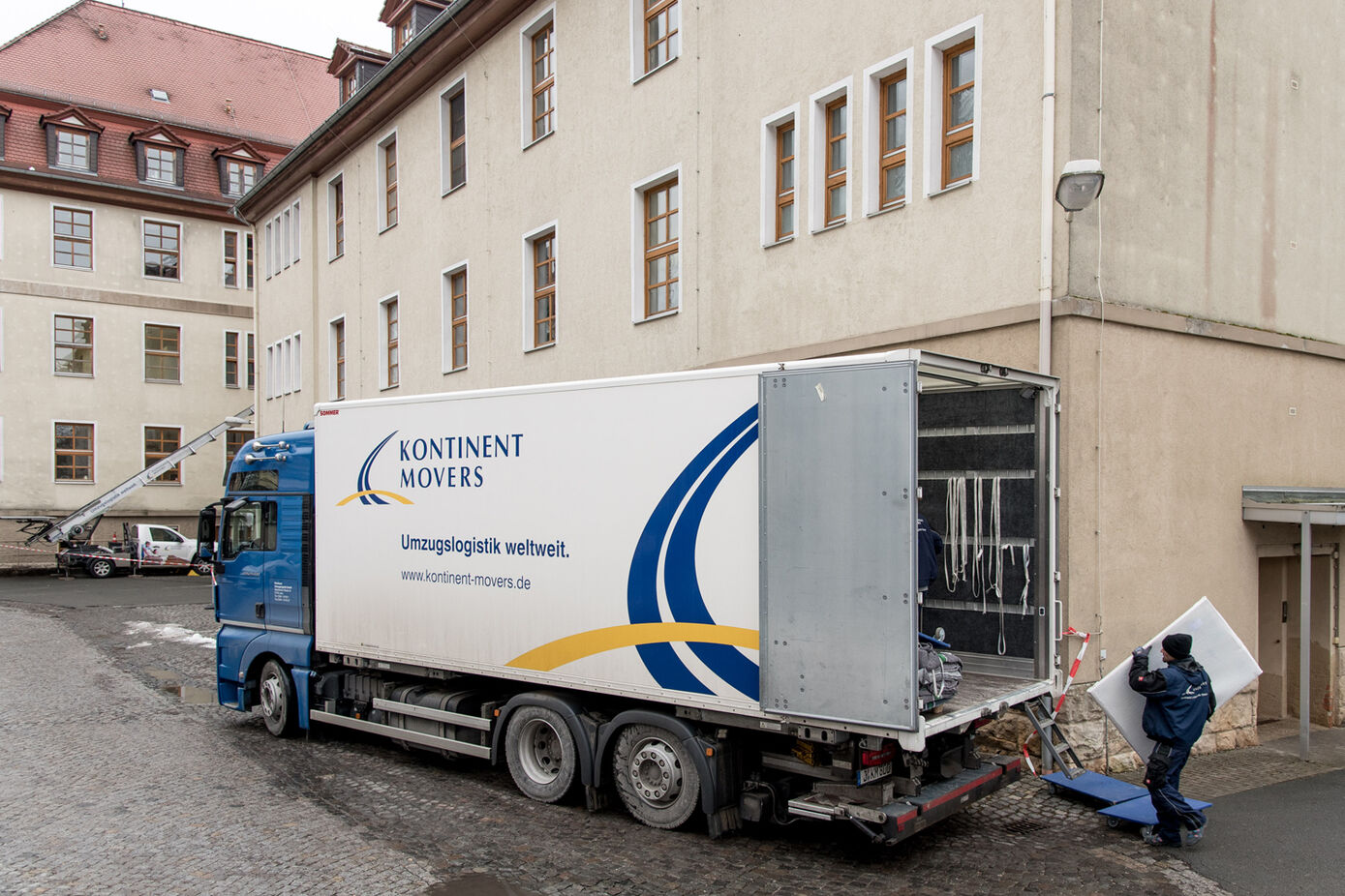 Umzug aus der Erfurter Straße. Foto: UKJ