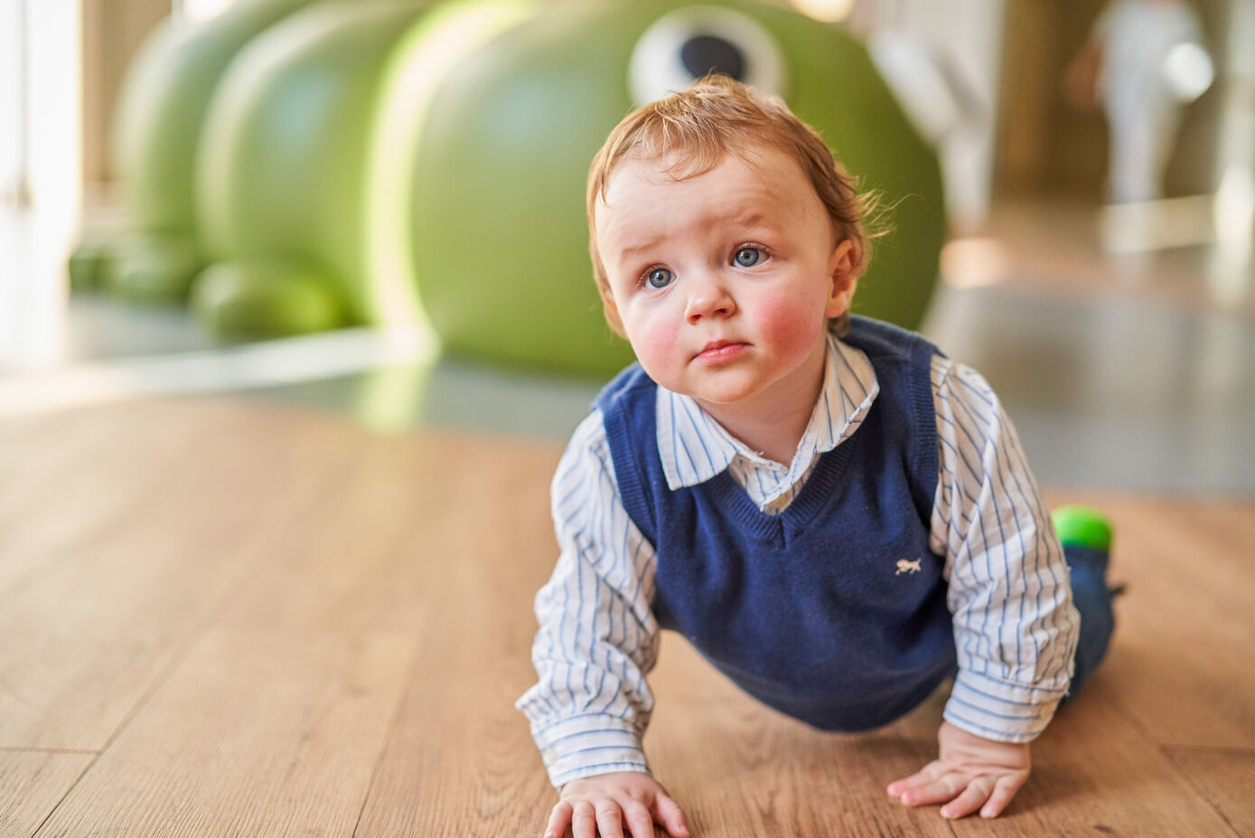 Eine Folgestudie untersucht die Entwicklung der in Rahmen der PETN-Studie geborenen Kinder – hier das erste in Jena geborene Kind.
Foto: Anna Schroll/UKJ