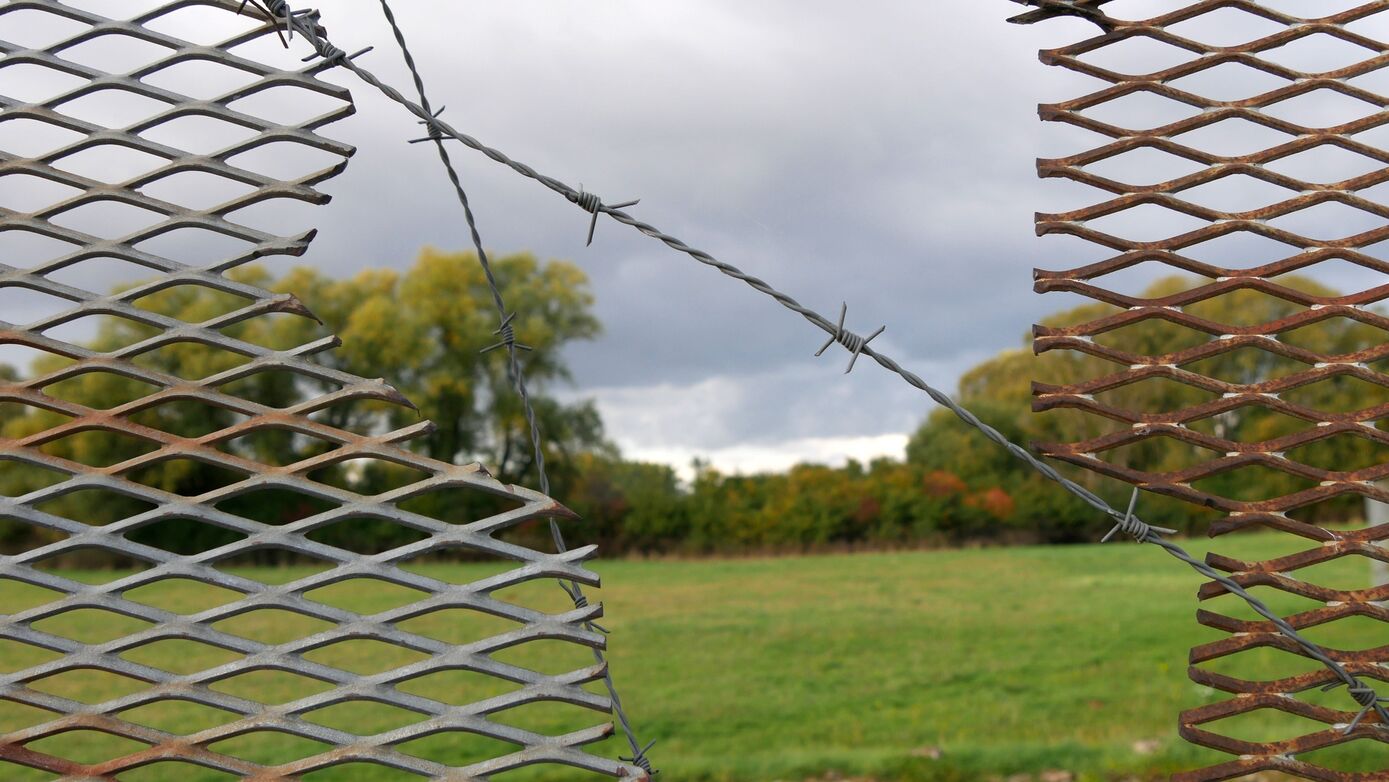 Blick über den Grenzstreifen beim Grenzlandmuseum Eichsfeld | Bild: Nico Schneider/UKJ