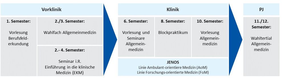 Übersicht Medizinstudium in der Allgemeinmedizin