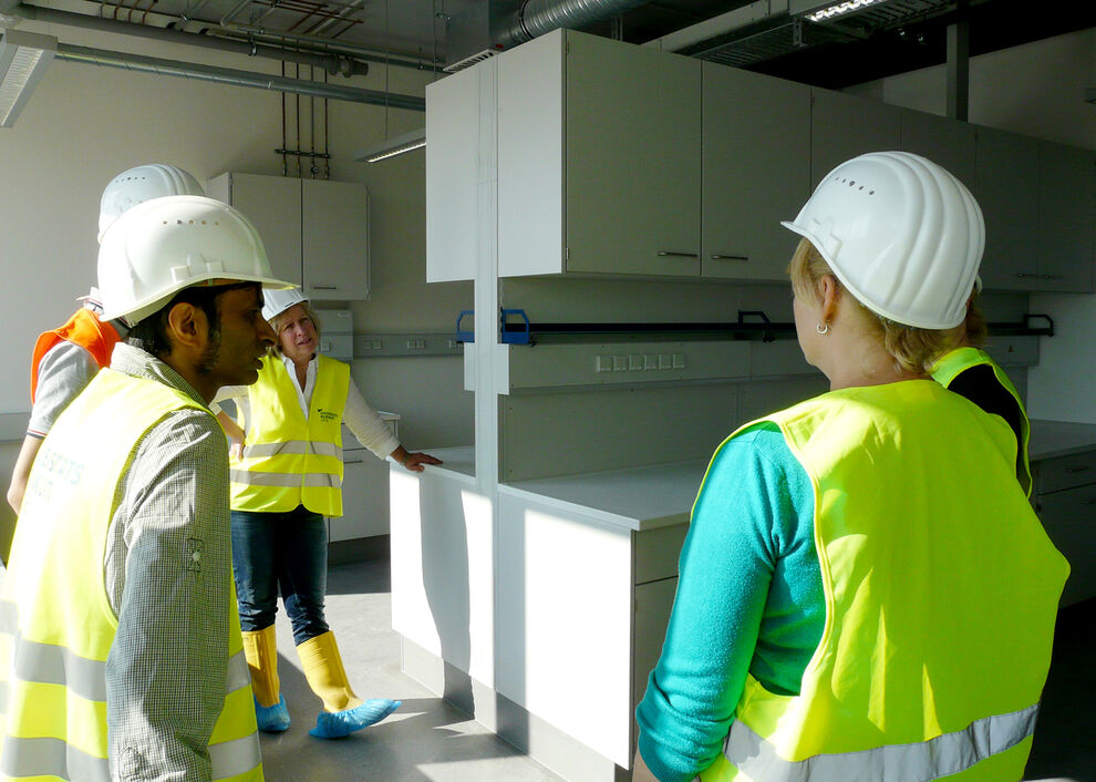 Inspection of the construction site of future users in May 2016