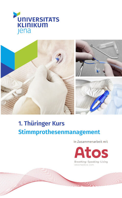 Frontseite des Flyers zum 1. Stimmprothesenkurs