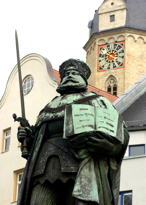 Johann Friedrich I. - Universitätsgründer (1503-1554; im Volksmund der Hanfried) - Foto: Schröder