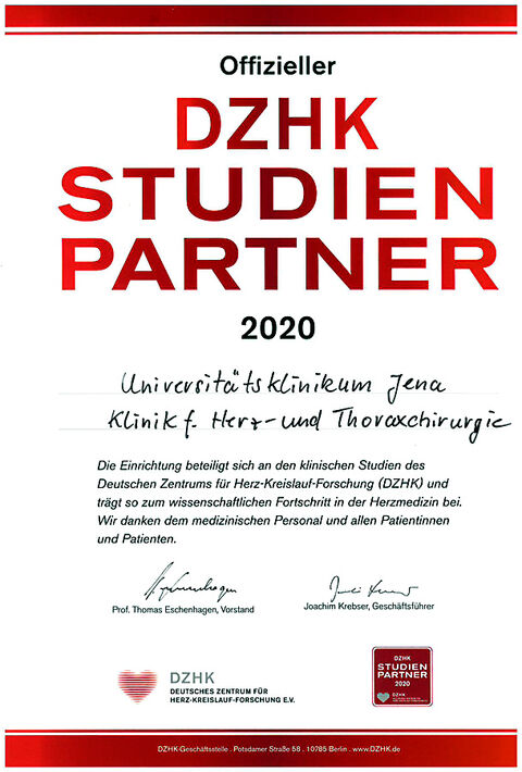 DZHK Studien Partner 2020